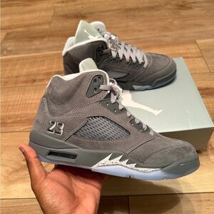 Jordan Mid-Top Sneakers in Grey and White